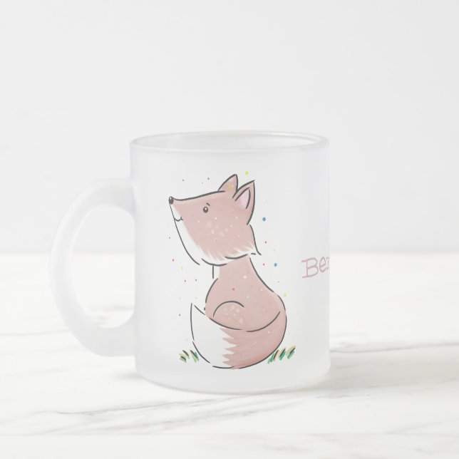 Tasse Givré Caricature pour bébé renard (Gauche)