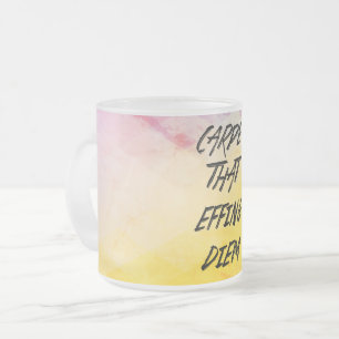 Tasse Givré Carpe qui Effet Diem / Aquarelle