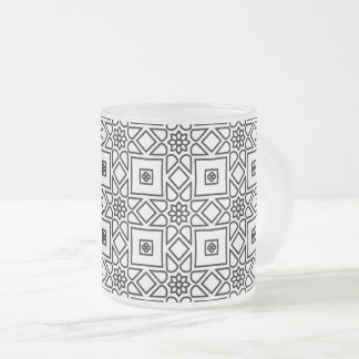 Tasse Givré Carrelage floral à motif géométrique Café