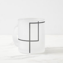 Carrés Géométriques Minimalistes Verre Dépolisé
