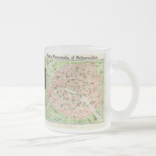 Tasse Givré Carte ancienne de Paris (1920)