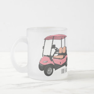 Tasse Givré Carte de golf / dessin animé en voiturette de golf