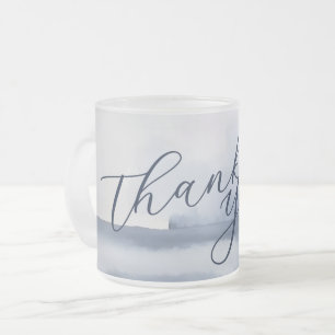 Tasse Givré Carte de remerciement élégante de style aquarelle