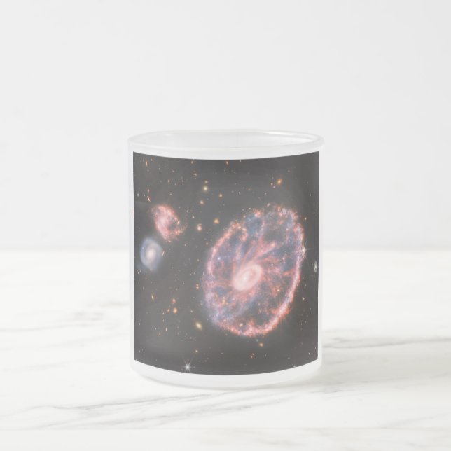 Tasse Givré Cartwheel Galaxy, James Webb Télescope Spatial (Centre)