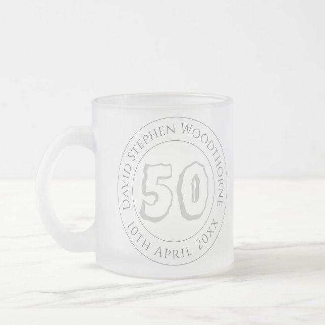 Tasse Givré Célébration commémorative d'anniversaire Personnal (Gauche)