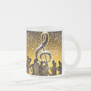 Tasse Givré Célébrez, note d'or de la vie_