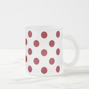 Tasse Givré Cercles Pois rouges Crimson