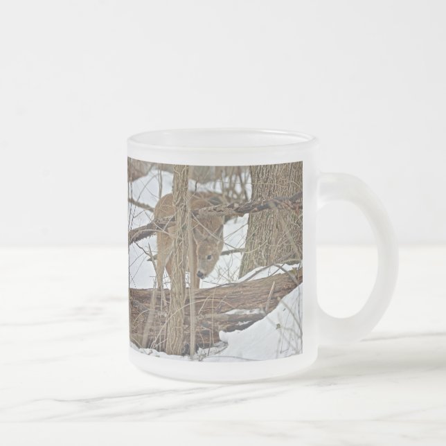 Tasse Givré Cerf Blanc En Neige (Droit)