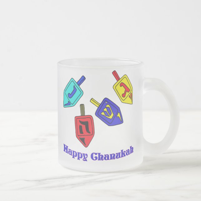 Tasse Givré Chanukah Dreidels (Droit)