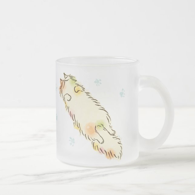 Tasse Givré Chat pelucheux de fiasco (calicot) (Droit)