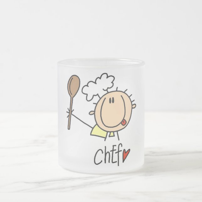 Tasse Givré Chef avec t-shirts et cadeaux cuillères (Centre)