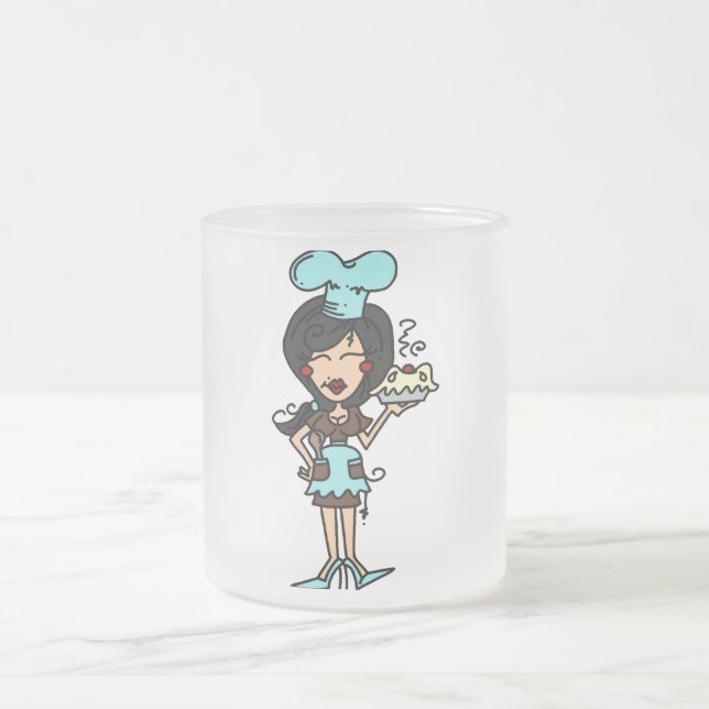 Tasse Givré Chef pâtisserie féminine - T-shirts et cadeaux de  (Centre)