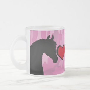 Tasse Givré Cheval du Coeur (camo rose)