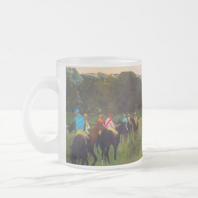Tasse Givré Chevaux de course Edgar Degas à Longchamp (Gauche)