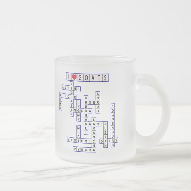 TASSE GIVRÉ CHÈVRES DE PUZZLE DE MODÈLE (Droit)
