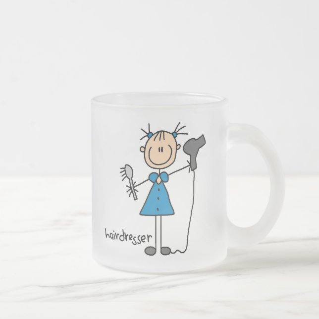 Tasse Givré Chiffre de bâton de coiffeur (Droit)
