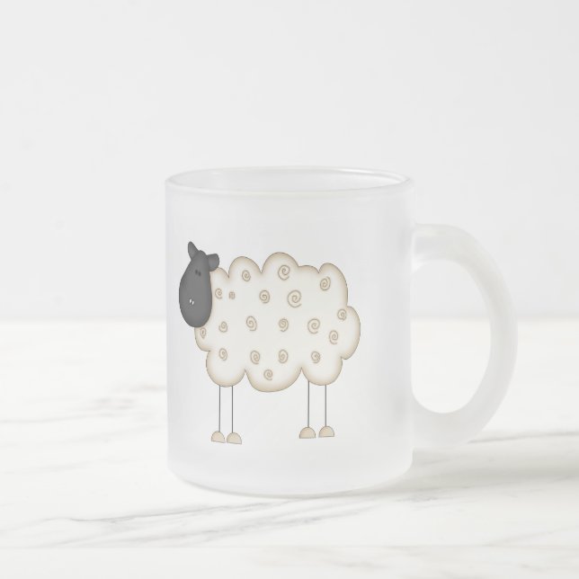 Tasse Givré Chiffre T-shirts et cadeaux de bâton de moutons (Droit)