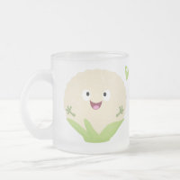 Chou-fleur de dessin animé mignon et heureux
