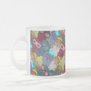 Tasse Givré Chouette dans la couronne