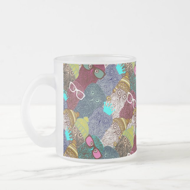 Tasse Givré Chouette dans la couronne (Gauche)