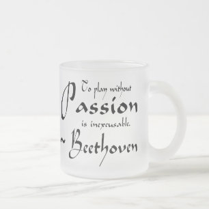 Tasse Givré Citation de passion de musique de Beethoven