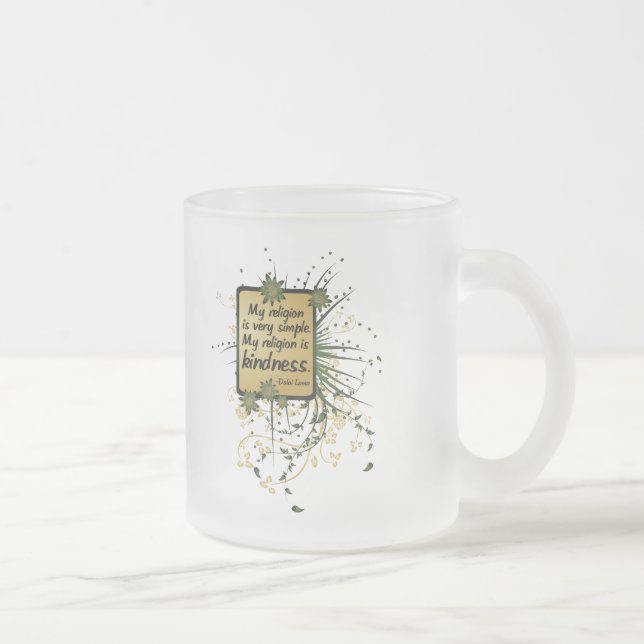 Tasse Givré Citation de religion de Dalai Lama (Droit)
