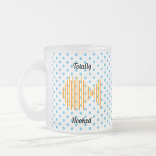 Tasse Givré Citation entièrement crochetée Bleu Orange Texte A