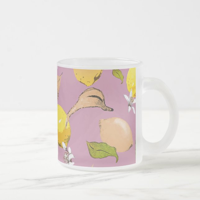 Tasse Givré citrons aquarelle 24 (Droit)