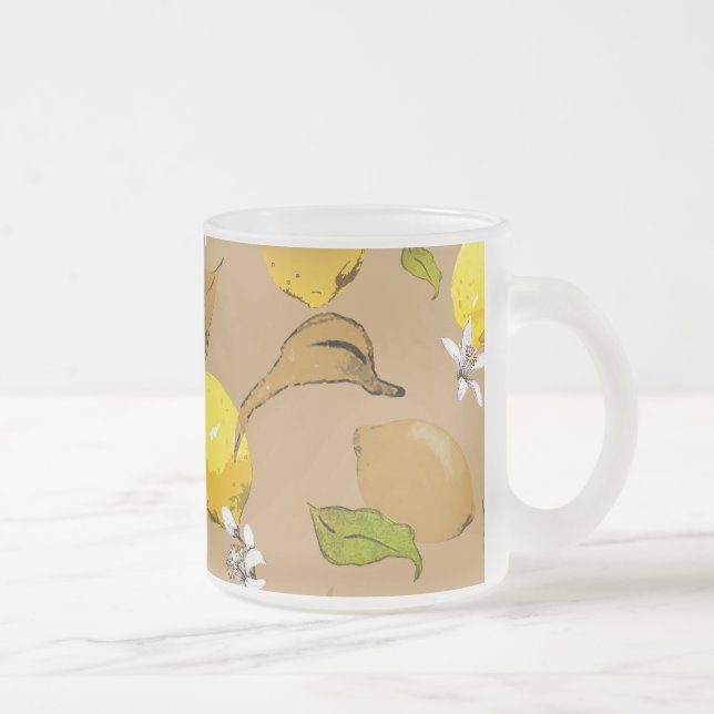 Tasse Givré citrons d'aquarelle 33 (Droit)