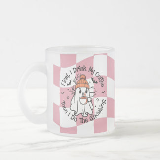 Tasse Givré Citrouille Épicée Rose Fantôme Mignon d'Automne
