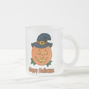 Tasse Givré Citrouille heureux de Halloween avec le casquette