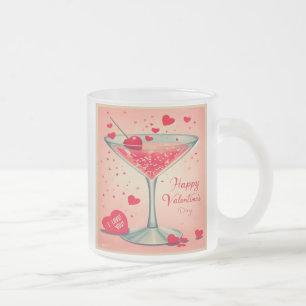 Tasse Givré Cocktail Valentine Martini du milieu du siècle
