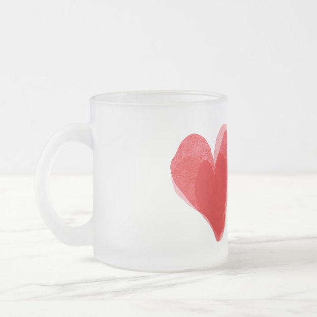 Tasse Givré Coeur rouge (Gauche)