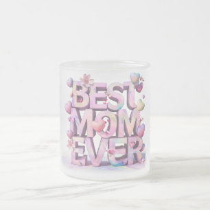Tasse Givré *~ Coeurs aimés Hugs Fleur Coeur Fête des Mères AP