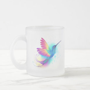 Tasse Givré Colibri arc-en-ciel exotique