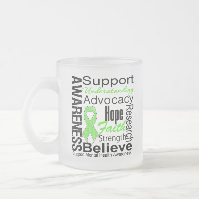 Tasse Givré Collage - conscience de santé mentale (Gauche)