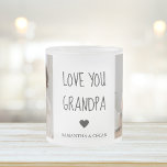 Tasse Givré Collage moderne Photo Love You Grand-père Meilleur<br><div class="desc">Collage moderne Photo Love You Grand-père Meilleur Cadeau</div>