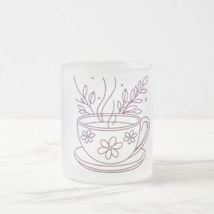 Tasse Givré Conception de marque de thé et café minimaliste Mu