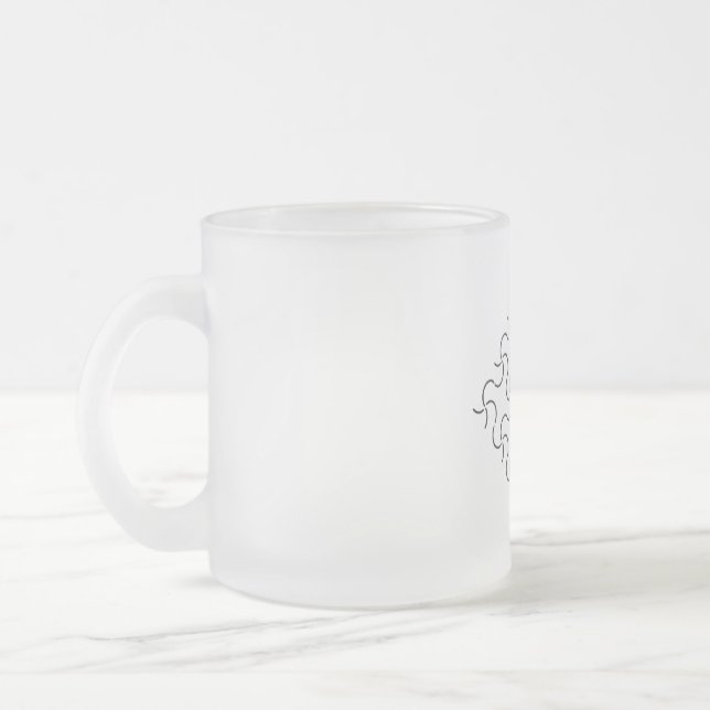 TASSE GIVRÉ CONCEPTION DE STYLE D'ART EN VERRE FROSÉ (Gauche)