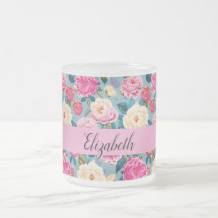 Tasse Givré Conception florale botanique vintage