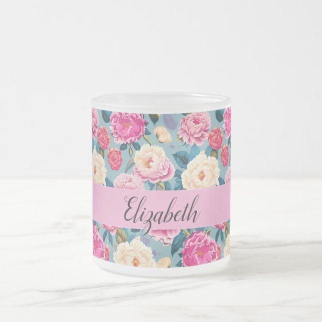 Tasse Givré Conception florale botanique vintage (Centre)