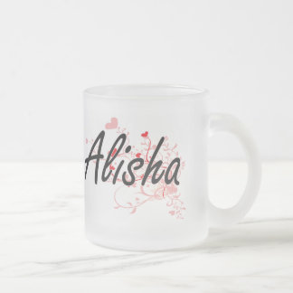 Tasse Givré Conception nommée artistique d'Alisha avec des