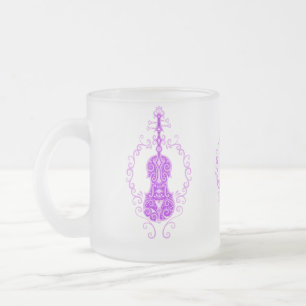Tasse Givré Conception pourpre complexe de violon