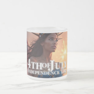 Tasse Givré Conception splendide du 4 juillet - Feux d'artific