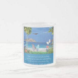 Tasse Givré Confiance dans le Seigneur proverbes 3:5-6 élément