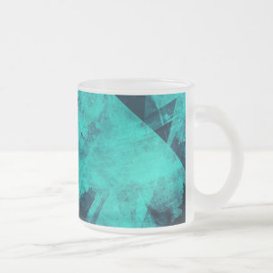 Tasse Givré Cool Abstrait Jagged Blue Art