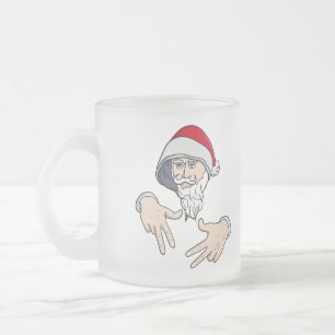 Tasse Givré Cool Gangsta Hip hop Rap de la main Père Noël