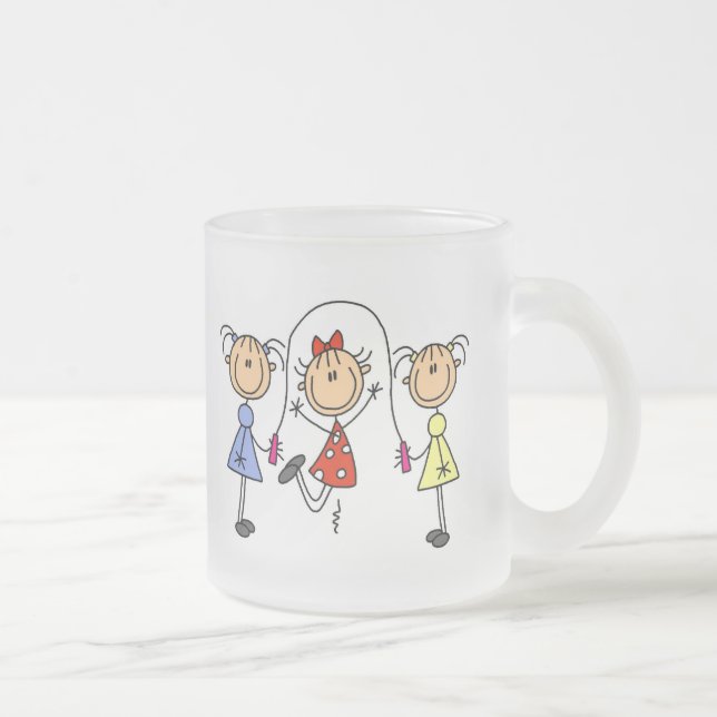 Tasse Givré Corde à sauter de filles de bâton (Droit)
