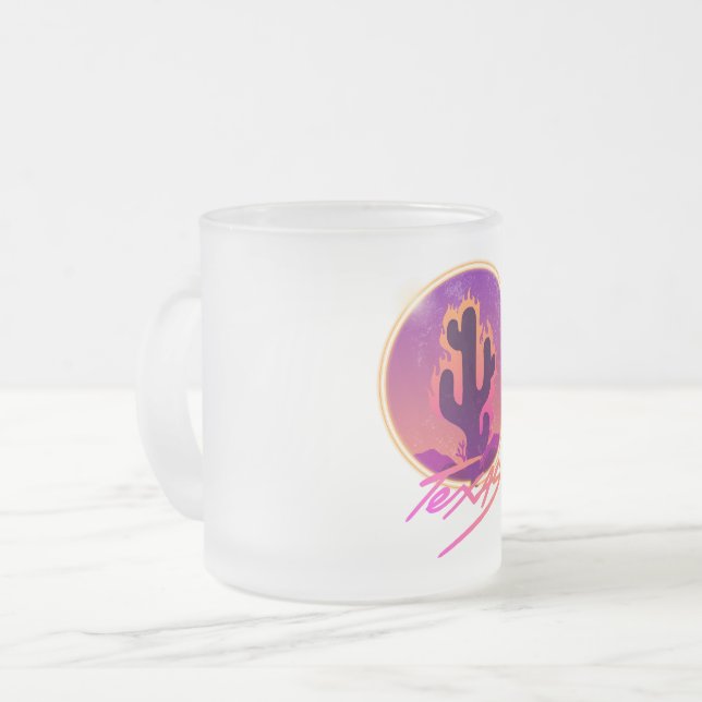 TASSE GIVRÉ COUCHER DE SOLEIL NEON CACTUS (Devant gauche)