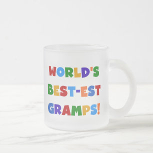 Tasse Givré Couleurs vives Meilleurs Cadeaux Gramps du monde